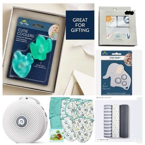 NWT Baby Shower Gift Bundle Cloud Island Itzy Ritzy & Dream Egg